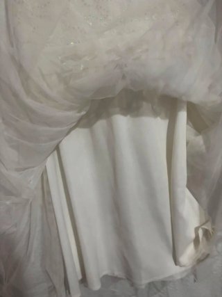 Vestido blanco MOD.W con lentejuelas