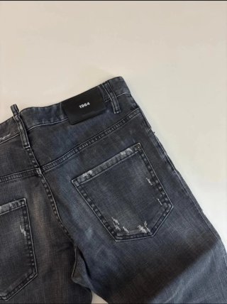 Jeans Dsquared2 neri/grigi strappati