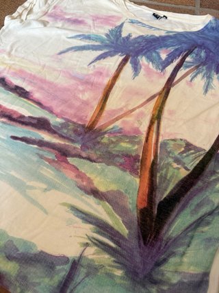 Camiseta palmeras tropicales