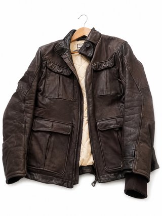 Chaqueta Dainese Cuero Marrón