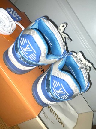 Louis Vuitton Trainer Maxi Scarpa Blu/Bianca