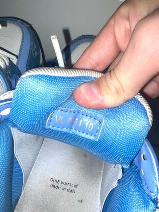 Louis Vuitton Trainer Maxi Scarpa Blu/Bianca