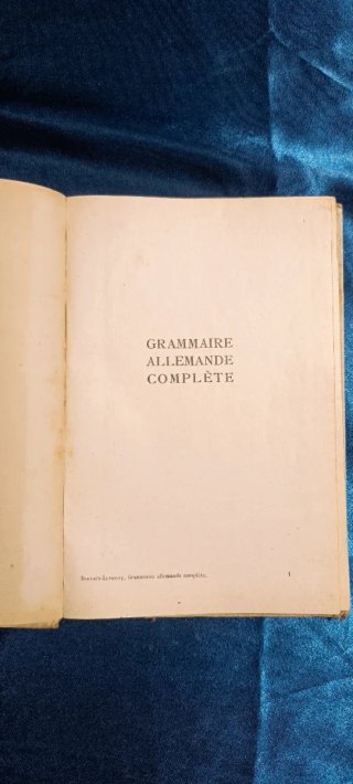 Grammaire Allemande Complète Bertaux Lepointe Libr