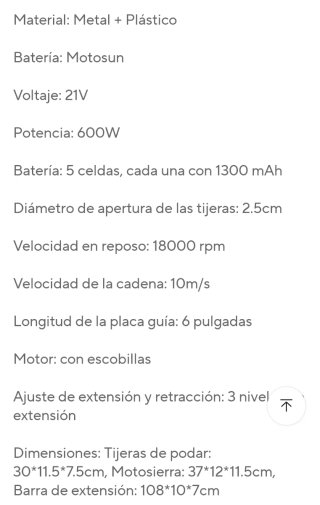 Podadora y Tijeras Eléctricas con Baterías