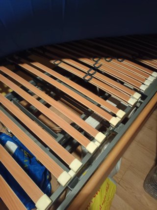 Cama articulada eléctrica madera y metal