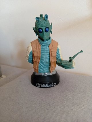 Busto Star Wars Greedo Autografiado