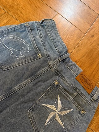 Jeans Corteiz Blu Nuovi