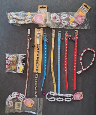 Lote 30 Correas, Collares para perros y gatos.
