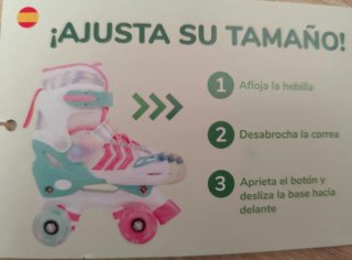 Patines de niña talla ajustable del 27 al 30