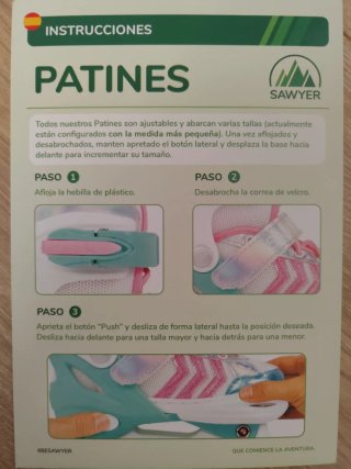 Patines de niña talla ajustable del 27 al 30