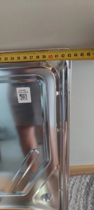 Fregadero de acero inoxidable con escurridor