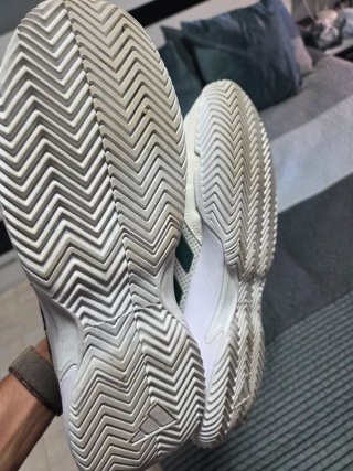 Zapatillas Adidas Deportivas Blancas y Verdes
