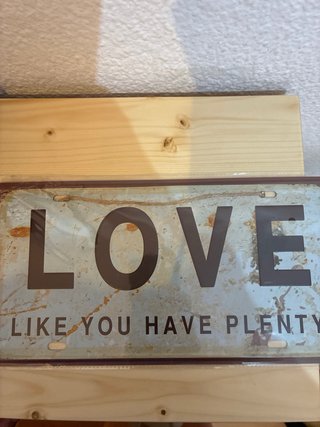 Placa decorativa LOVE