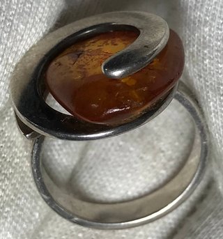 Anillo Plata Ley Ámbar + Regalo