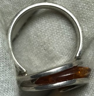 Anillo Plata Ley Ámbar + Regalo