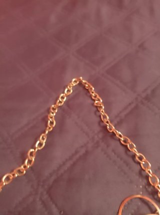 Collana vintage anni 80 cerchi oro