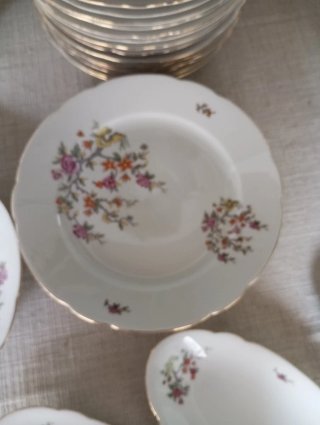 vajilla de  porcelana alemana  Precio de plato