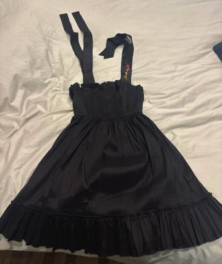Vestido Mangata Verano Negro Talla S