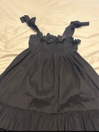 Vestido Mangata Verano Negro Talla S