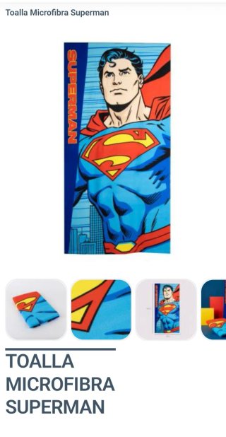 Toalla Playa Superman 70x140cm Nueva