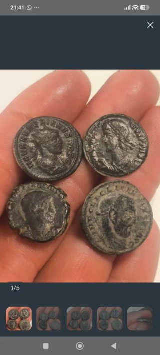 Lote monedas antiguas reservadas para Luis