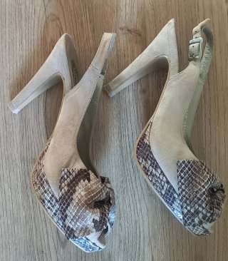 Zapatos de tacón Rosselli Beige/Marrón Talla 38