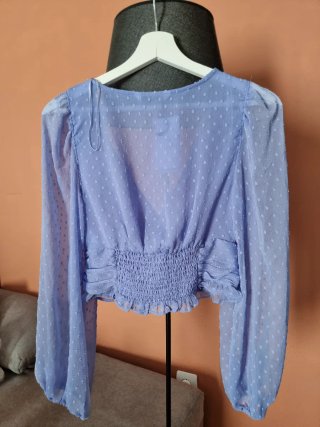 Camisa Stradivarius azul S