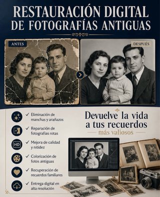RESTAURADOR DE FOTOS ANTIGUAS / FOTOGRAFO
