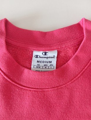 Sudadera Champion de color rosa mujer logo Talla M