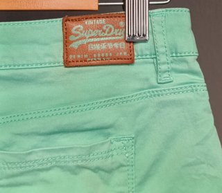 Shorts vaqueros Superdry menta T.W29