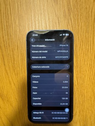 iPhone 14 Blu 128GB