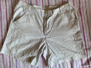 Pantalones cortos de montaña grises mujer