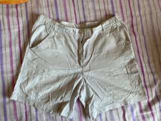 Pantalones cortos de montaña grises mujer