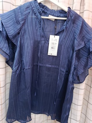 Blusa Curvy Azul Talla 46