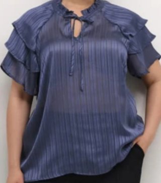 Blusa Curvy Azul Talla 46