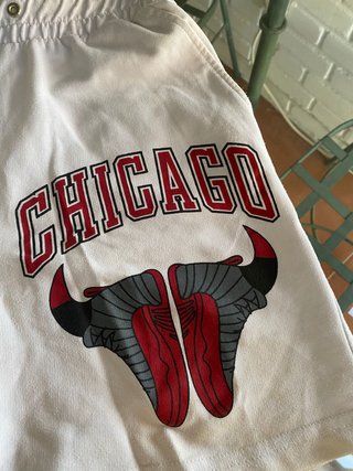 Pantalón Corto Chicago Bulls Blanco Talla S