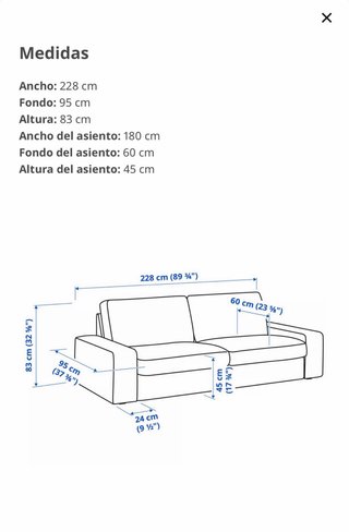Sofá Kivik Ikea Beige