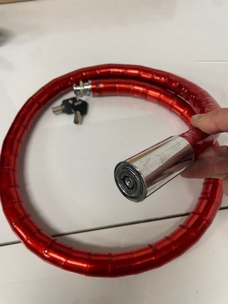 Candado Pitón Moto/Bici Rojo nuevo