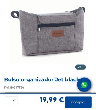 Bolsa organizadora para carrito de bebé Jané