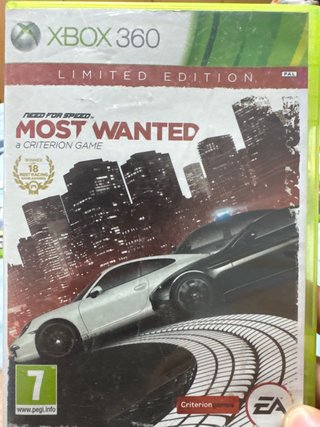 Xbox360 Need for Speed Most Wanted Ed. Limitada