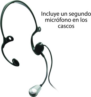 DEQUBE micrófono karaoke luces disco ajustable