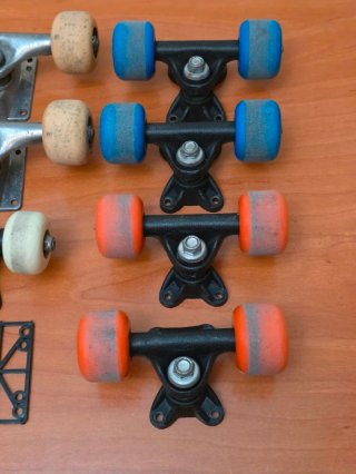 Lote Ejes y Ruedas Skate/Monopatín