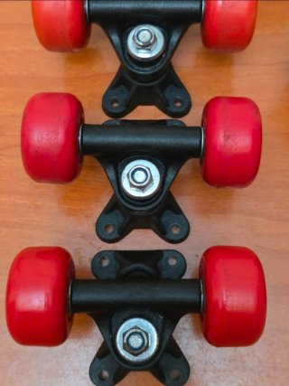 Lote Ejes y Ruedas Skate/Monopatín