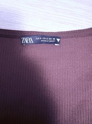 Abito Zara marrone manica lunga