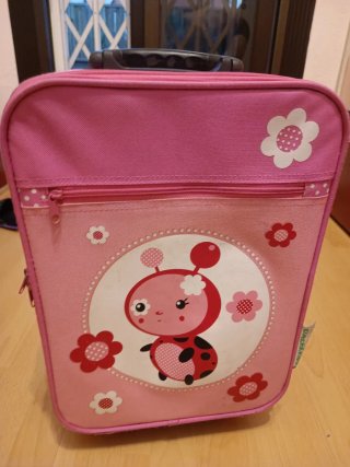 Maleta infantil con ruedas y dibujo