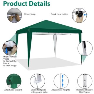 Carpa Plegable, ligera, 2x2M Impermeable UV50