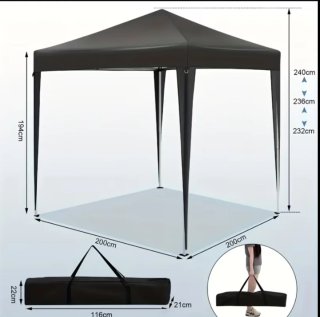 Carpa Plegable, ligera, 2x2M Impermeable UV50