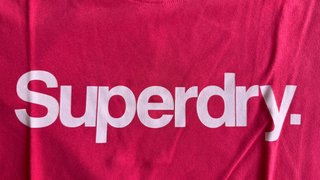 Camiseta Superdry Rosa Talla XL (Entallada)