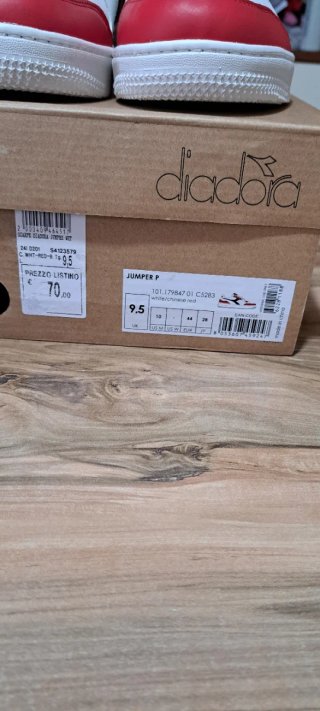 Scarpe Diadora Bianche e Rosse