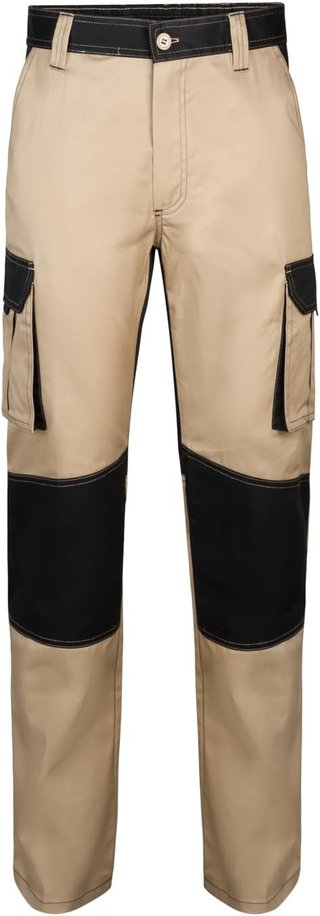 Pantalón bicolor slim fit multibolsillos